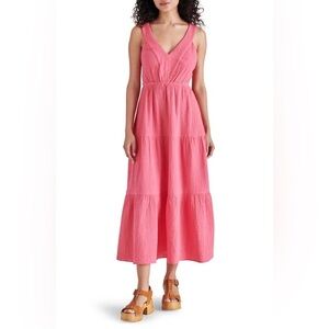 Steve Madden Vibrant Pink Midi Dress
